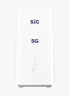 راوتر 5G Cpe 5 - H155 381 احدث اصدار للشبكة - سرعة تصل الى 3600 ميجابت في الثانية واي فاي 6 3000 PS STC مشغل اس تي سي ابيض ثنائي النطاق (مجدد)
